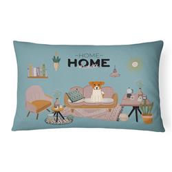 CK7953PW1216 12 x 3 x 16 in. Jack Russell Terrier Sweet Home Canvas Fabric Decorative Pillow