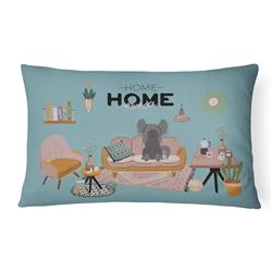 CK7957PW1216 12 x 3 x 16 in. Black Chinese Crested Sweet Home Canvas Fabric Decorative Pillow