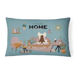 CK7958PW1216 12 x 3 x 16 in. Cream Chinese Crested Sweet Home Canvas Fabric Decorative Pillow