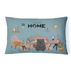 CK7988PW1216 12 x 3 x 16 in. Black Chow Chow Sweet Home Canvas Fabric Decorative Pillow