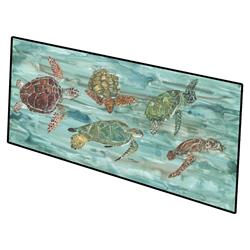 28 x 58 in. Loggerhead Turtles At Sea Indoor or Outdoor Runner Mat