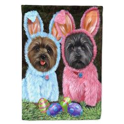11 x 0.01 x 15 in. Cairn Terrier Easter Bunnies Garden Flag