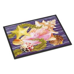18 x 27 in. Conch & Starfish Indoor or Outdoor Mat
