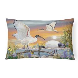12 x 3 x 16 in. Sacred Ibis Canvas Fabric Decorative Pillow