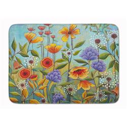 19 x 27 in. Fresh Air Flowers Machine Washable Memory Foam Mat