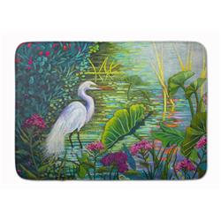 PPD3023RUG 19 x 27 in. Testing the Waters Heron Machine Washable Memory Foam Mat