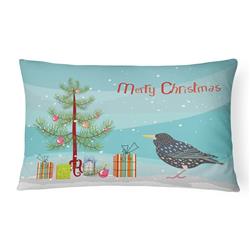 12 x 3 x 16 in. Starling Merry Christmas Canvas Fabric Decorative Pillow
