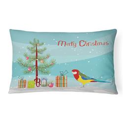 12 x 3 x 16 in. Rosella Merry Christmas Canvas Fabric Decorative Pillow
