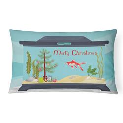12 x 3 x 16 in. Comet Goldfish Merry Christmas Canvas Fabric Decorative Pillow