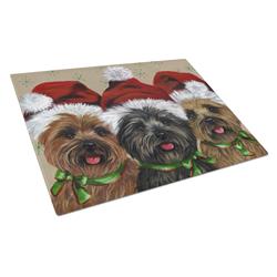 Cairn Terrier Christmas Ceaser & Co Glass Cutting Board - Large