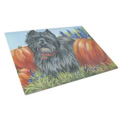 Cairn Terrier Moms Pumpkins Glass Cutting Board - Large