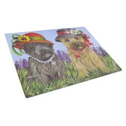Cairn Terrier Sisters Glass Cutting Board - Large