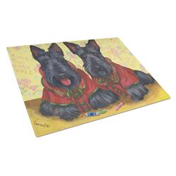 Scottish Terrier Scotties Rule Glass Cutting Board - Large