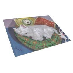 Westie Precious Toto Glass Cutting Board - Large