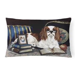 12 x 3 x 16 in. Cavalier Spaniel Perfect Student Canvas Fabric Decorative Pillow