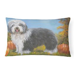 PPP3265PW1216 12 x 3 x 16 in. Old English Sheepdog Ocotoberfest Canvas Fabric Decorative Pillow