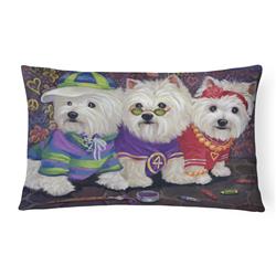 12 x 3 x 16 in. Westie Free Spirits Canvas Fabric Decorative Pillow