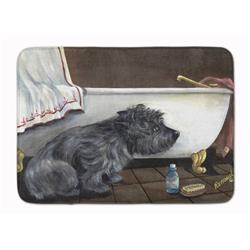 19 x 27 in. Cairn Terrier Bath Time Machine Washable Memory Foam Mat