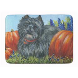 19 x 27 in. Cairn Terrier Moms Pumpkins Machine Washable Memory Foam Mat