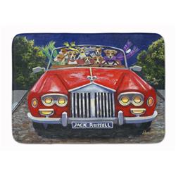 19 x 27 in. Jack Russell Evening Cruise Machine Washable Memory Foam Mat