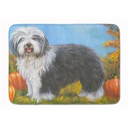 PPP3265RUG 19 x 27 in. Old English Sheepdog Ocotoberfest Machine Washable Memory Foam Mat