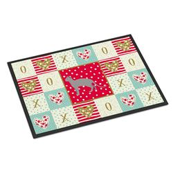 Picture of Carolines Treasures CK5730MAT 18 x 27 in. Ukrainian Levkoy No.2 Cat Love Indoor or Outdoor Mat