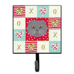 4.25 x 1 x 7 in. Scottish Fold Cat Love Leash or Key Holder