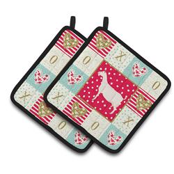 CK5316PTHD 7.5 x 7.5 in. Saanen Goat Love Pair of Pot Holders