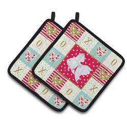 CK5477PTHD 7.5 x 7.5 in. Ryukin Goldfish Love Pair of Pot Holders