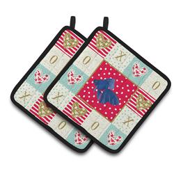 CK5481PTHD 7.5 x 7.5 in. Veiltail Goldfish Love Pair of Pot Holders