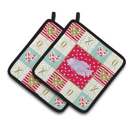 CK5487PTHD 7.5 x 7.5 in. Giant Gourami Love Pair of Pot Holders