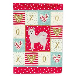 28 x 0.01 x 40 in. Danish Spitz Love Canvas House Flag