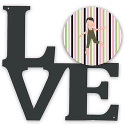 11.5 x 11.75 in. Boy Dancer Bikatard Metal Artwork Love Wall Decor
