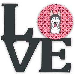 11.5 x 11.75 in. Alaskan Malamute Metal Artwork Love Wall Decor