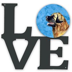 11.5 x 11.75 in. Blue Leonberger Metal Artwork Love Wall Decor