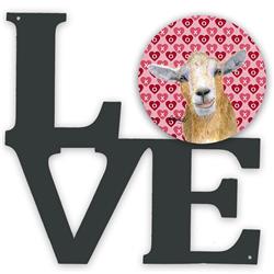 11.5 x 11.75 in. Goat Hearts & Love Metal Artwork Wall Decor