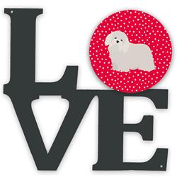 11.5 x 11.75 in. Coton De Tulear No.2 Love Metal Artwork Wall Decor