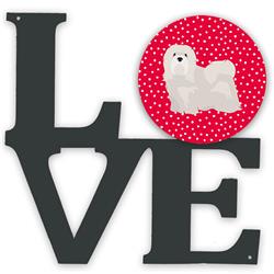 11.5 x 11.75 in. Lhasa Apso No.2 Love Metal Artwork Wall Decor