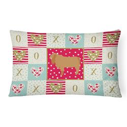 Picture of Carolines Treasures CK5312PW1216 12 x 3 x 16 in. American Lamancha Goat Love Canvas Fabric Decorative Pillow