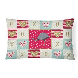 12 x 3 x 16 in. Rhea Love Canvas Fabric Decorative Pillow