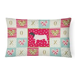 12 x 3 x 16 in. Dorper Sheep Love Canvas Fabric Decorative Pillow