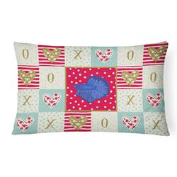 Picture of Carolines Treasures CK5468PW1216 12 x 3 x 16 in. Delta Tail Betta Fish Love Canvas Fabric Decorative Pillow