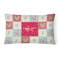 12 x 3 x 16 in. Comet Goldfish Love Canvas Fabric Decorative Pillow