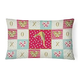 12 x 3 x 16 in. Jibso Canary Love Canvas Fabric Decorative Pillow