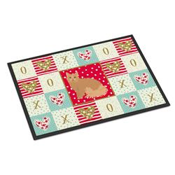 Picture of Carolines Treasures CK5784JMAT 24 x 36 in. Selkirk Rex Cat Love Indoor or Outdoor Mat