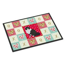 CK5788JMAT 24 x 36 in. Siberian Forest Cat Love Indoor or Outdoor Mat