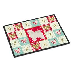 Picture of Carolines Treasures CK5815MAT 18 x 27 in. Bolognese Love Indoor or Outdoor Mat