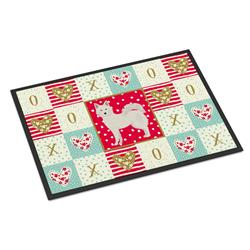 Picture of Carolines Treasures CK5826MAT 18 x 27 in. Danish Spitz Love Indoor or Outdoor Mat