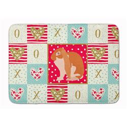 19 x 27 in. English Lop Rabbit Love Machine Washable Memory Foam Mat