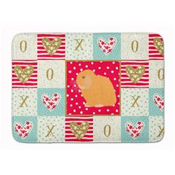 19 x 27 in. Holland Lop Rabbit Love Machine Washable Memory Foam Mat